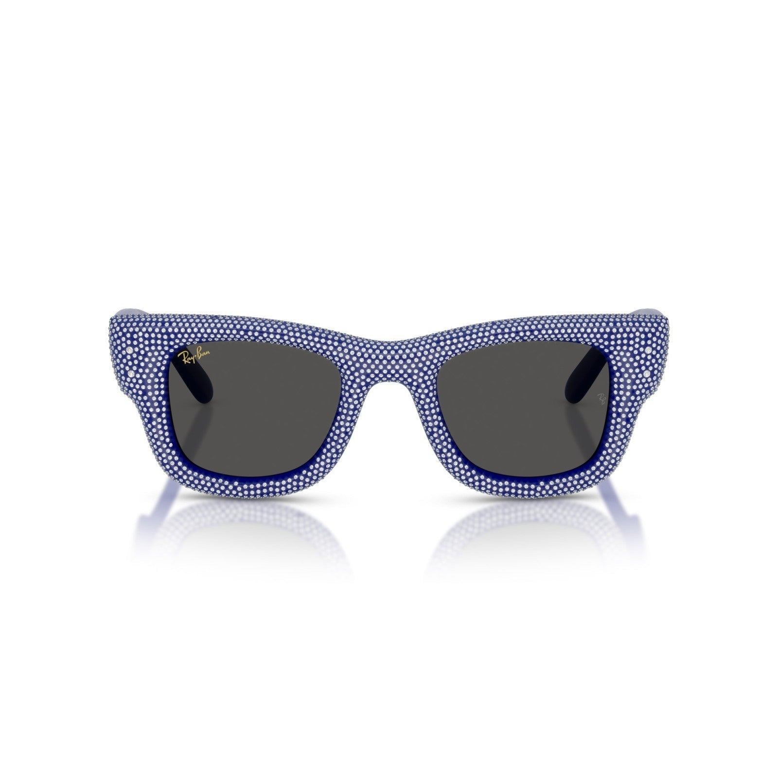 Ray-Ban RB 4940BP Wayfarer Puffer 686787 Pavé Blu E Strass | Occhiale Da Sole Unisex