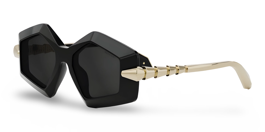 BVLGARI Occhiali Da Sole Geometrico Nero