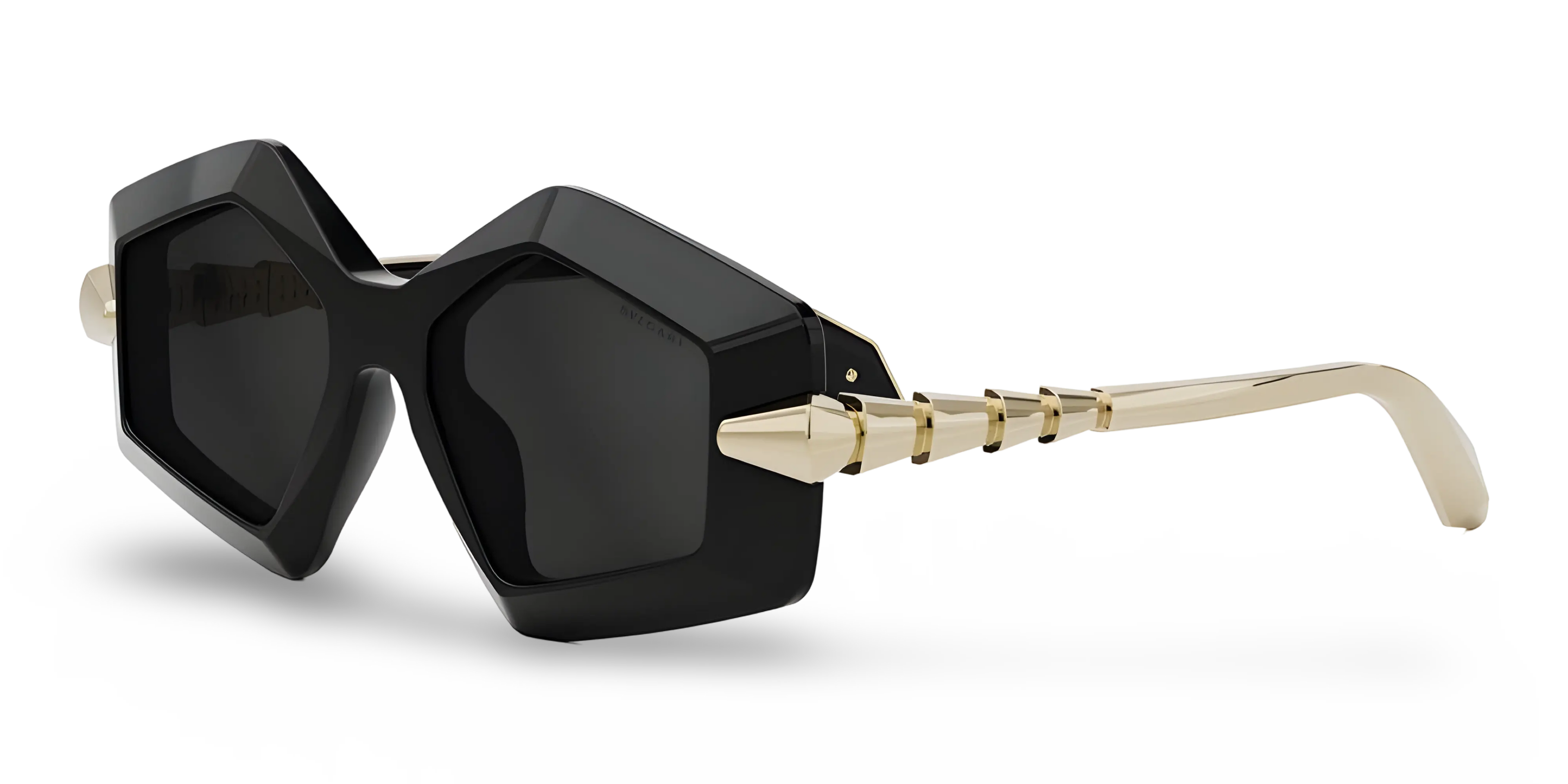 BVLGARI Occhiali Da Sole Geometrico Nero