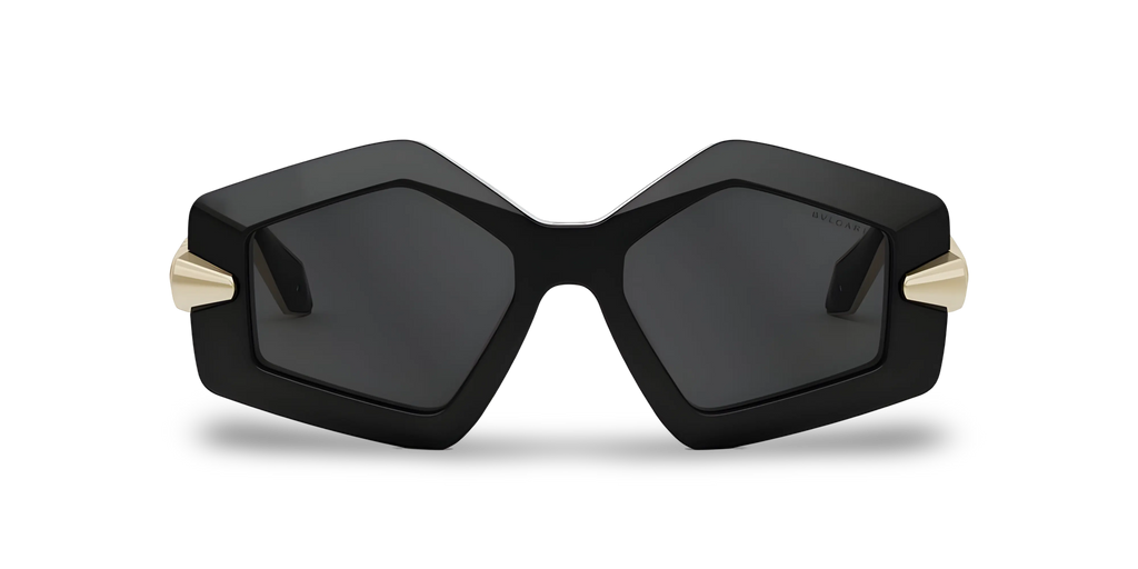 BVLGARI Occhiali Da Sole Geometrico Nero