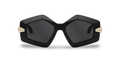 BVLGARI Occhiali Da Sole Geometrico Nero