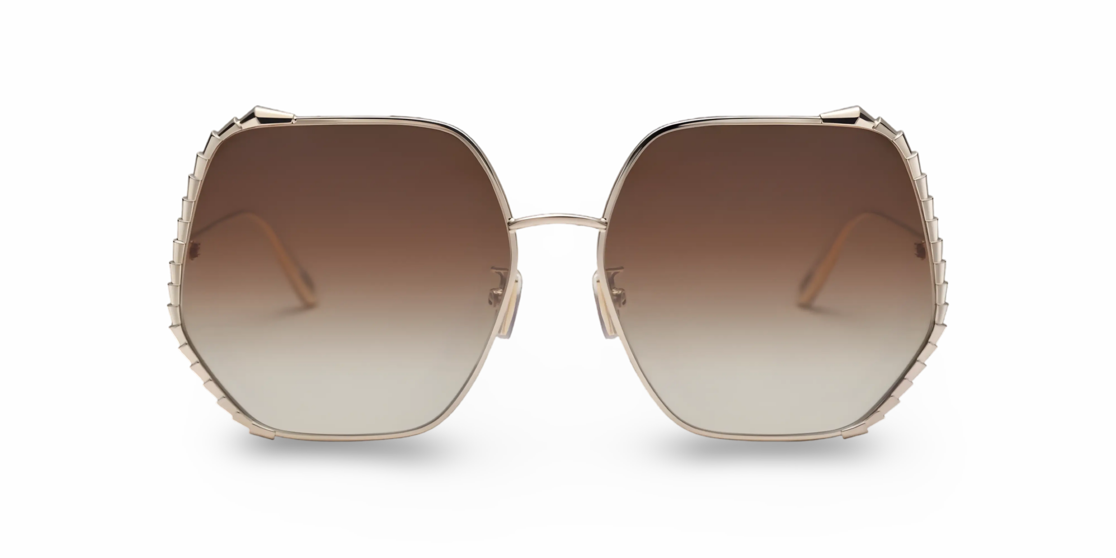 BVLGARI Occhiali Da Sole Geometrico Oro