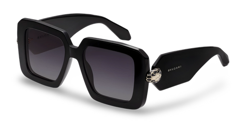 BVLGARI Occhiali Da Sole Squadrati Neri