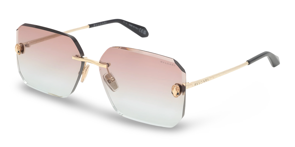 BVLGARI Occhiali Da Sole Rettangolari Oro