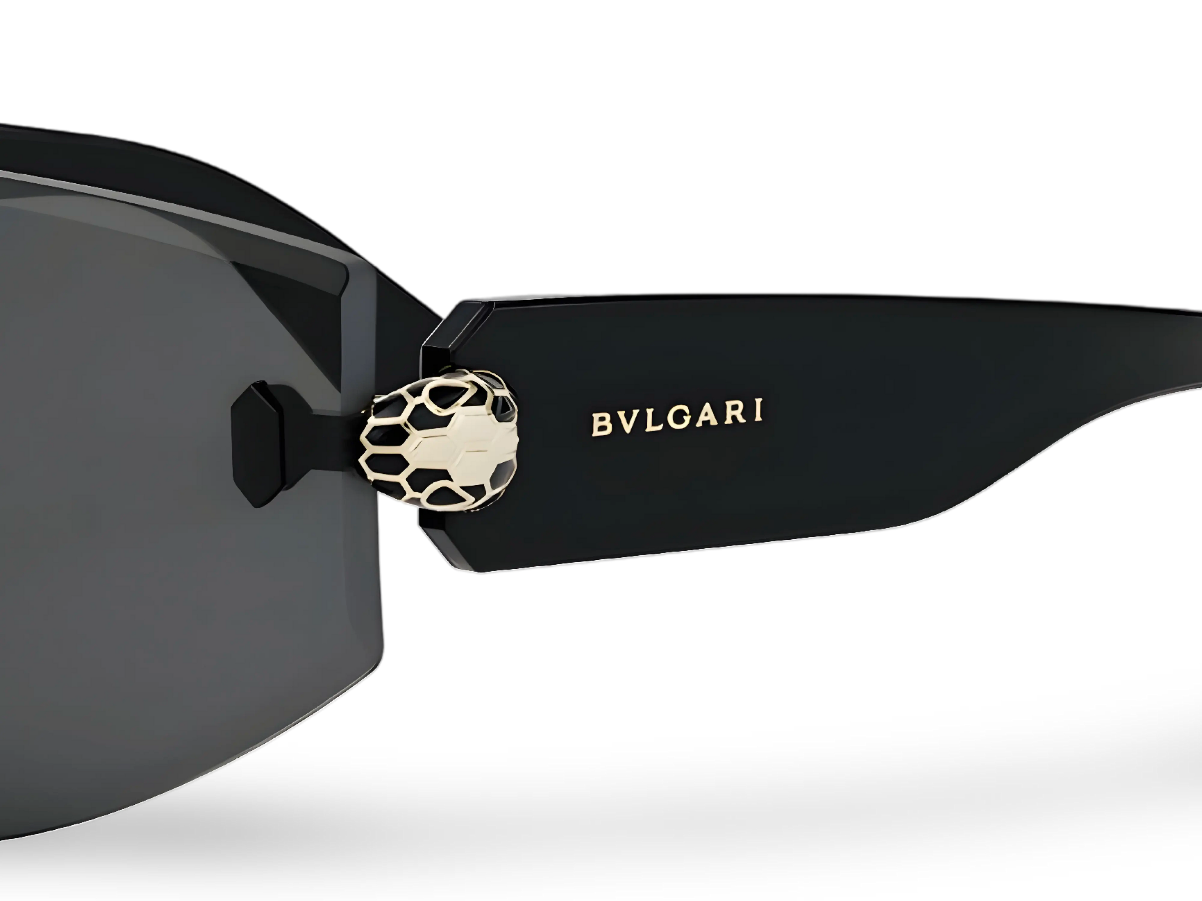 BVLGARI Occhiali Da Sole a Mascherina Neri