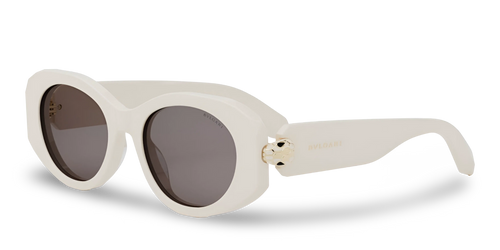 BVLGARI Occhiali Da Sole Ovali Bianchi