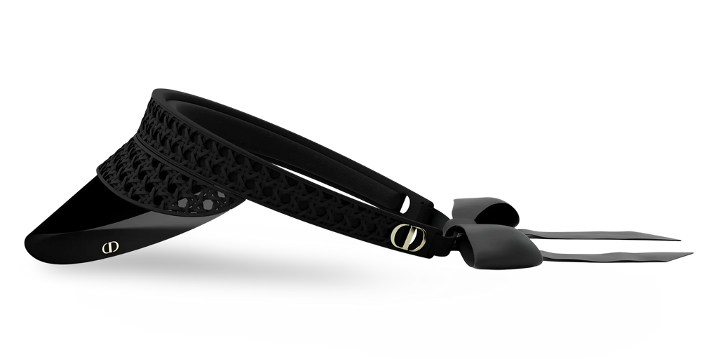Dior Visiera Con Motivo Cannage Nero Opaco